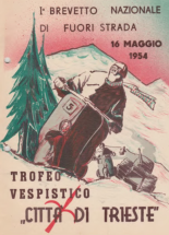 Percorso vespistico trofeo "Citta di Trieste" 16 maggio 1954
